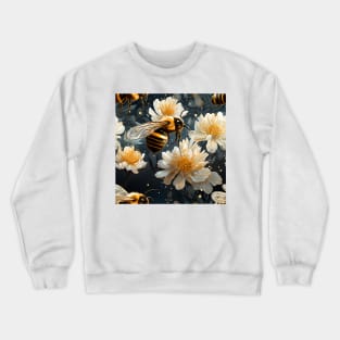 Honeycomb and Bee Pattern 3 Crewneck Sweatshirt